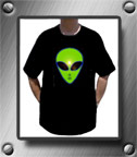 green alien t-shirt